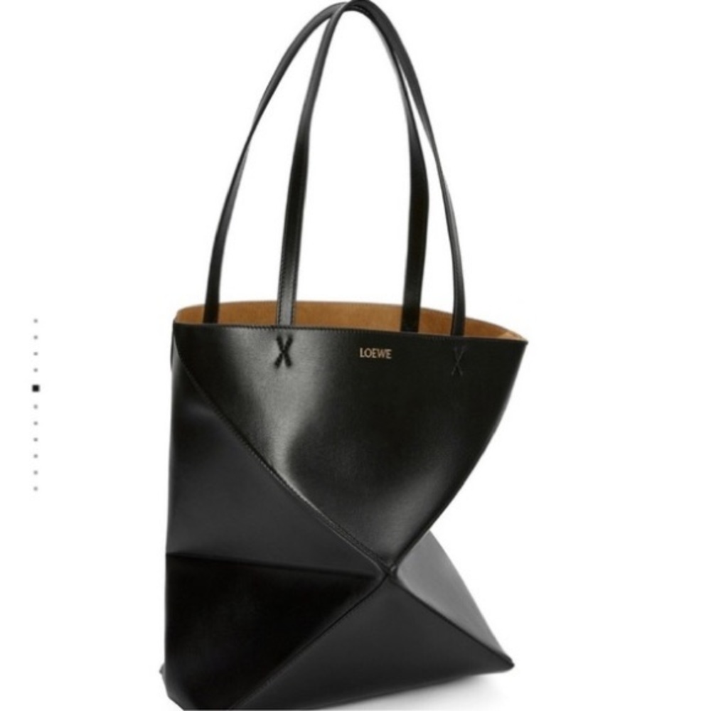 L💥E💥W💥E Origami Style Handbag | Black Classic Mini Tote - Picture 6 of 10